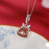 Colgante de dragón del zodiaco rojo del sur de jade hetiano chapado en oro de plata esterlina S925 de Yilu, temperamento, colgante de plata de bebé dragón