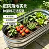 Caixa de Plantio de Metal Transfronteiriça Canteiro de Flores Canteiro de Jardim Paisagismo Externo Vaso de Flores de Diâmetro Grande Canteiro de Flores Removível Vaso de Flores