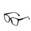 Nuevas Gafas Planas Pequeñas de Estilo Europeo y Americano Personalizadas Transfronterizas con Montura Grande para Mostrar el Rostro para Hombres, Gafas Diarias de Oficina Modernas y Versátiles para Mujeres