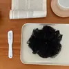 Accesorio para el Cabello de Malla Ins de Encaje con Puntos Estilo Coreano, Goma para el Cabello Scrunchie Francesa de Alta Gama, Accesorio Suave para el Cabello de Malla de Encaje