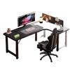 Mesa de deportes electrónicos de esquina, mesa de computadora doble, escritorio para el hogar, estantería, mesa integrada, escritorio de oficina para dormitorio, escritorio simple