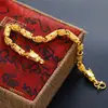 Pulsera para hombre con grifo con patrón de dragón de oro de arena de Vietnam, galvanoplastia de oro real de 24k, joyería de regalo, joyería Xin al por mayor