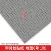 Modelo de casa em corte transversal para mesa de areia, DIY feito à mão, adesivo de parede, padrão de água, textura do solo, estrada de ladrilhos, adesivo traseiro autoadesivo