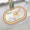 Alfombra de Baño de Terciopelo de Cordero, Antideslizante, Alfombra para Pies de Secado Rápido, Puerta de Entrada, Puerta de Baño, Alfombra Antideslizante, Lavable a Máquina