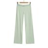 Pantalones de Moda 2025 de Pierna Ancha Delgados para Mujer, Seda Helada Petite Cintura Alta Caída Adelgazantes Casuales para Caminar