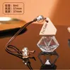 Botellas de Aromaterapia de Vidrio, Botellas de Muestras de Alta Gama, Botellas Colgantes Mini de Aromaterapia para Aceites Esenciales, Botellas Vacías al por Mayor para Uso en Coche y Hogar