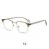 Novos Óculos Masculinos Estilosos para Negócios com Anti-Luz Azul Sem Grau, Adequados para Lentes de Grau, Armação com Ponte em Três Pontos