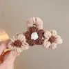 Presilha de Garra de Pelúcia Outono e Inverno Fofa Desenho Animado Presilha de Cabelo para Mulheres Grande Parte de Trás da Cabeça Presilha de Tubarão para Cabelo Grampo de Cabelo Grampo de Cabelo