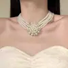 [Jantar de Socialite] Colar de Contas Multicamadas Estilo Francês de Alta Qualidade com Design Elegante e Sofisticado, Exalando um Senso de Luxo e Artesanato Intricado