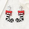 Aretes, Collar, Llavero, Colgante para Bolso de Calcetines Navideños de Terror Acrílico de Doble Cara de Venta Caliente Transfronteriza