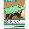 Mesa de Billar para Uso Doméstico, Adecuada para Adultos y Niños, Combinación de Billar y Tenis de Mesa para Interiores, 90% de descuento en 1, Mesa de Billar Apilable Estilo Americano, Multifuncional