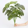 Plantas Verdes de Simulación Nórdica Ave del Paraíso Monstera Grande Adornos para Sala de Estar Oficina Plantas en Maceta Decorativas Flores de Plástico