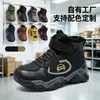 Zapatos de algodón gruesos de venta caliente transfronterizos para niños, nuevo estilo de invierno para niños, zapatos deportivos para exteriores, botas de algodón para niños personalizadas de fábrica