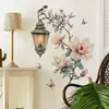 HS1243E Luminária de Parede Estilo Europeu Luminária de Rua de Luxo Begônia Flor Adesivos de Parede Autoadesivos Quarto Sala de Estar Quarto de Crianças Adesivos Decorativos