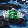 Relógio Masculino Automático Green Water Ghost com Calendário Vazado, À Prova d'Água, Luminoso, Tiktok, Kuaishou