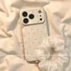 Adequado para capas de celular Apple 18 Pro Max e iPhone 17, apresentando um design de cobertura total, um estilo coreano minimalista e um sofisticado laço de tela cheia