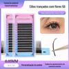 Novo 5D Huashen Mesh Woven Planting Eyelash 0.05 Pacote Misto Fácil Corte e Enxerto Sem Raiz Cílios