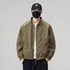 Chaqueta de Estilo Americano con Cuello Alto para Hombre 2026, Abrigo de Trabajo Resistente al Viento de Corte Holgado Estilo Versátil para Primavera y Otoño, Moda Masculina de Tendencia