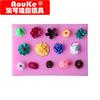 Molde de silicona líquida DIY de flor molde para pastel de fondant molde para hornear C157
