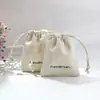 Bolsas Pequeñas de Algodón Puro de Fábrica al por Mayor Listas para la Venta Bolsas de Algodón con Cordón Bolsas con Cordón para Joyería Bolsas de Empaque para Joyería
