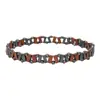 Amazon Venta Caliente Transfronteriza Pulsera de Piedra Negra para Hombre Pulsera de Hombre Moda Pulsera Elástica de Piedra Negra con Cuentas Venta al por Mayor