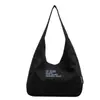 Bolsa de Lona para Mujer 2024 Nuevo Estilo Coreano Simple para Viajes Diarios Bolso Cruzado de Gran Capacidad Portátil de Tela Bolso de Hombro para Estudiante Universitario