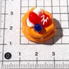 Nuevo Estilo Pastel Sándwich de Crema de Fruta Simulada Accesorios de Resina Colgantes Hechos a Mano para DIY Adornos para el Cabello Hebillas para Zapatos Accesorios de Belleza
