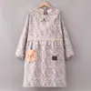 Moda coreana de moda, nuevo delantal de algodón para cocina, bonito, resistente al desgaste, especial para trabajo y catering, bata de manga larga
