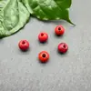 Cuentas redondas de piedra natural de 8 mm con agujero grande, cuentas sueltas con agujero pasante de 3 mm, para ensartar pulseras DIY, accesorios de manualidades para joyería hecha a mano