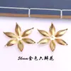 Accesorios de joyería diy pieza de flor horquillas hechas a mano tocados materiales pieza de metal pétalos ramas pez dorado estilo antiguo paso sacudir
