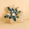 Broche de Vidro de Luxo Leve, Nicho de Alta Qualidade Pequena Fragrância, Corsage de Alta Qualidade, Fivela para Lenço de Seda, Alfinete, Acessórios de Vestuário para Homens e Mulheres