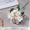 Begonia Artificial Hoja de Manzana Flores Falsas para Ramos de Boda Arte Floral Hecho a Mano Paisajismo de Salón de Bodas Arreglo de Pared de Flores DIY