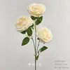 Arranjo de Chão com Flores Artificiais Cor de Champanhe, Rosa de Casamento, Hortênsia, Material de Flores para Corredor de Teto, Arranjo de Decoração para Auditório