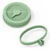 Nuevo Juego de Tapa de Silicona para Taza y Anillo para Cuchara, Tapa para Frasco Mason, Tapa de Silicona a Prueba de Polvo, Silicona de Grado Alimenticio a Prueba de Fugas