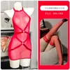 Lingerie Sexy com Design Floral, Recorte em Renda, Uniforme Sem Alças Transparente para Dormir A1082