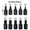 Juego de 10 Extractores de Tornillos y Tuercas, Extractores de Tornillos Dañados, Herramientas para Remover Tornillos con Cabeza Rota, Herramientas para Remover Tornillos Hexagonales