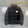 Comercio exterior transfronterizo Serie Mengjia FW24 chaqueta de plumón ligera para parejas de hombres y mujeres con logo grande, abrigo de moda de invierno