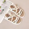 Sandálias Infantis Simples 2026 Verão Novo Estilo Sandálias para Meninas Sapatos de Princesa para Crianças Maiores Sandálias Romanas de Solado Macio