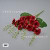 Ramo individual de 20 claveles para decoración del hogar, decoración de pared de plantas, arte floral artificial, accesorios de fotografía de jardinería, ramo