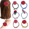 Estilo Coreano Simple Flor de Rosa Tocado Anillo para el Cabello Cuerda para el Cabello Cuerda para el Cabello Cuerda para el Cabello Banda para el Cabello AliExpress
