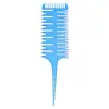 Destaques de arte pente de ponta fina pincel para tintura de cabelo pente de modelagem de plástico pente para mechas pente de bobina com dentes fornecimento direto da fábrica
