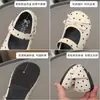 Zapatos de princesa estilo coreano para niñas 2026 verano y otoño nuevos zapatos casuales vintage de lunares para niñas, zapatos de cuero para niños, merceditas para bebé