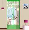 Cortina de puerta de hilo transparente, antimosquitos, magnética, suave, sin perforaciones