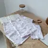 Algodón Clase A Amigable con la Piel Ropa de Casa de Verano para Niños Conjunto de Dos Piezas con Pantalones Cortos Estampado de Caricaturas para Bebé Ropa de Casa Transpirable