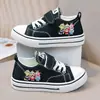 Zapatos de Lona para Niños Modelo Nuevo 2026 para Todas las Estaciones, Deportivos de Tela Casuales Planos con Cordones y Velcro para Hombres y Mujeres