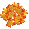 Hoja de Arce de Simulación 8cm Color Mixto Rojo Amarillo Decoración de Pasillo de Boda Accesorio de Fotografía Hojas Caídas de Otoño Jardín de Infancia Bricolaje Hecho a Mano