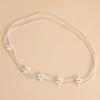 Europa y Estados Unidos joyería transfronteriza ins cuentas transparentes Margarita Flor de Sol cadena de pierna pequeña y fresca accesorios anillo de pierna de playa femenino