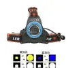 Antigo foco LED forte luz t6 faixa de cabeça carregamento à prova d'água farol pesca ao ar livre especial branco azul amarelo farol