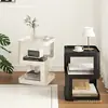 Mesa lateral estilo nórdico com vários designs geométricos criativos, mesinha de centro moderna e estilosa inspirada na Itália, 520 mesinha de chá pequena moderna e minimalista