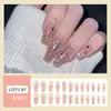 Dicas de Unhas com Pedras de Diamante Mais Vendidas no Tiktok, Arte de Unhas, Adesivos de Unhas Postiças, Unhas Longas Usáveis Feitas à Mão de Alta Qualidade Atacado